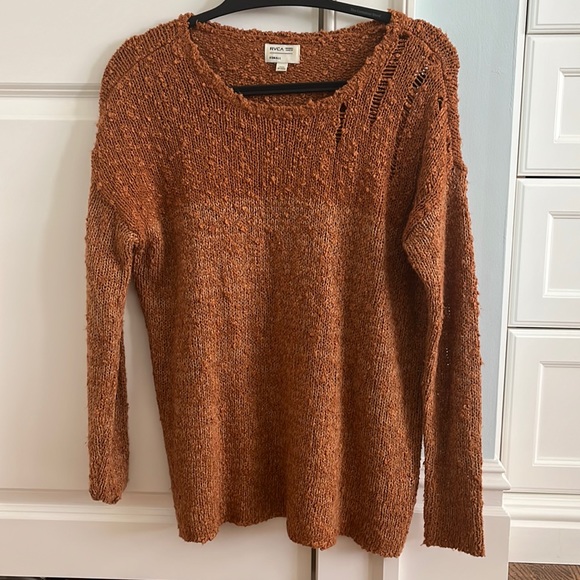 Oversized orange RVCA sweater - Picture 1 of 3
